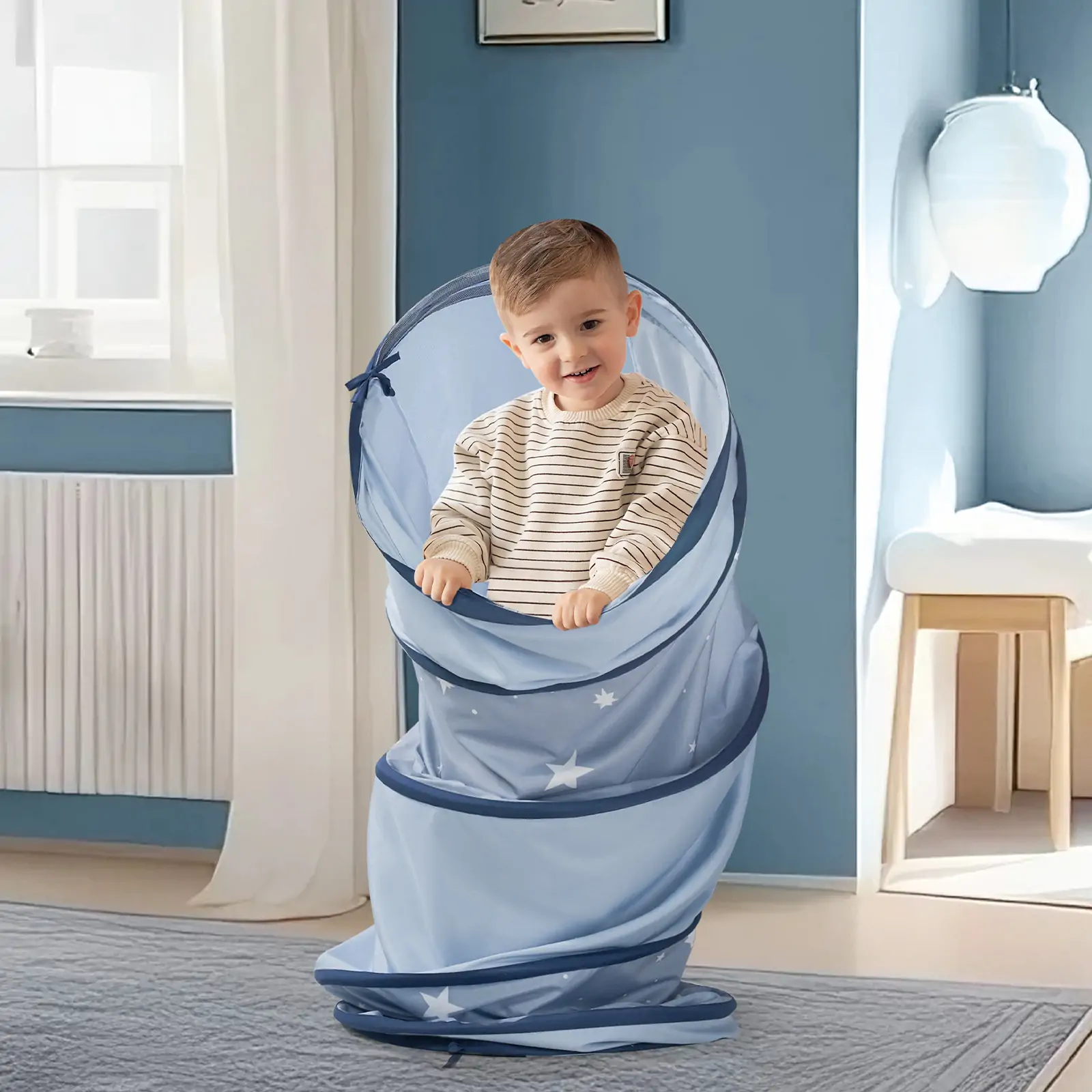 Tiny Land® Adventure Play Tunnel - Blue - Image 4