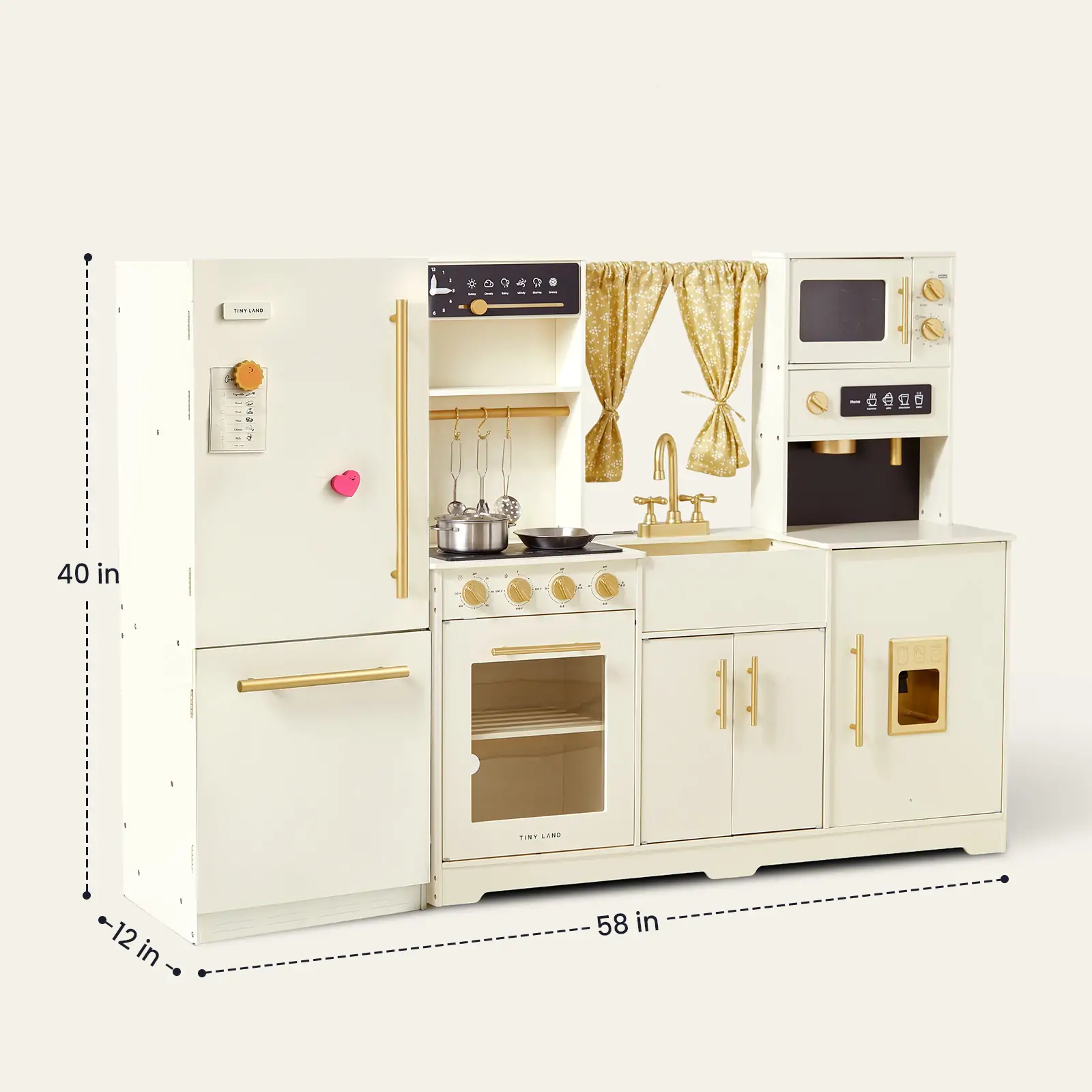Tiny Land® Premium Play Kitchen & Fridge Set - Image 8