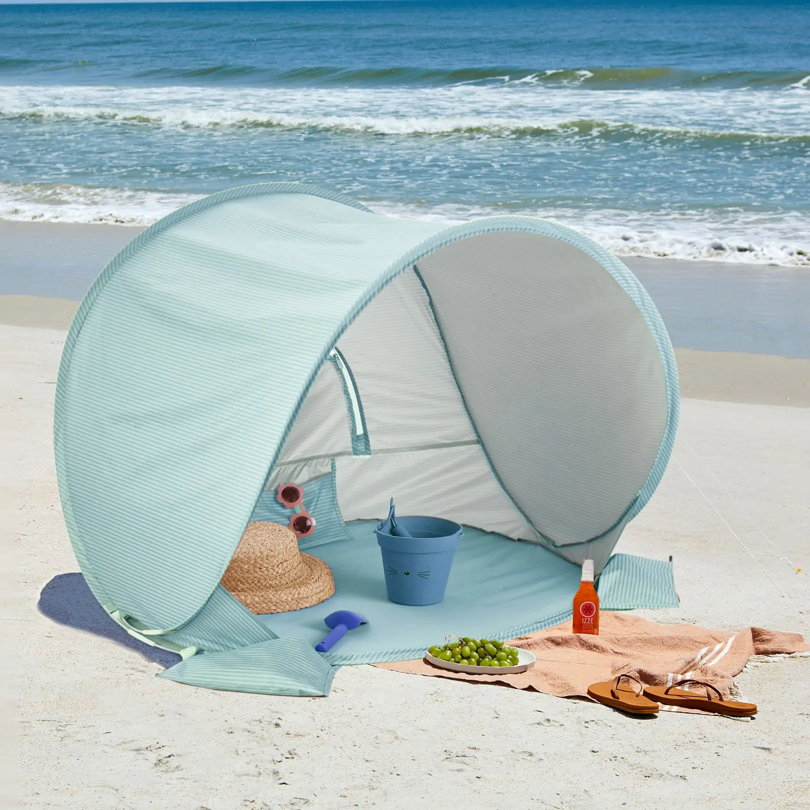 Tiny Land® Baby Beach Tent – Sea Blue Play Tent for Outdoor Fun - Image 10