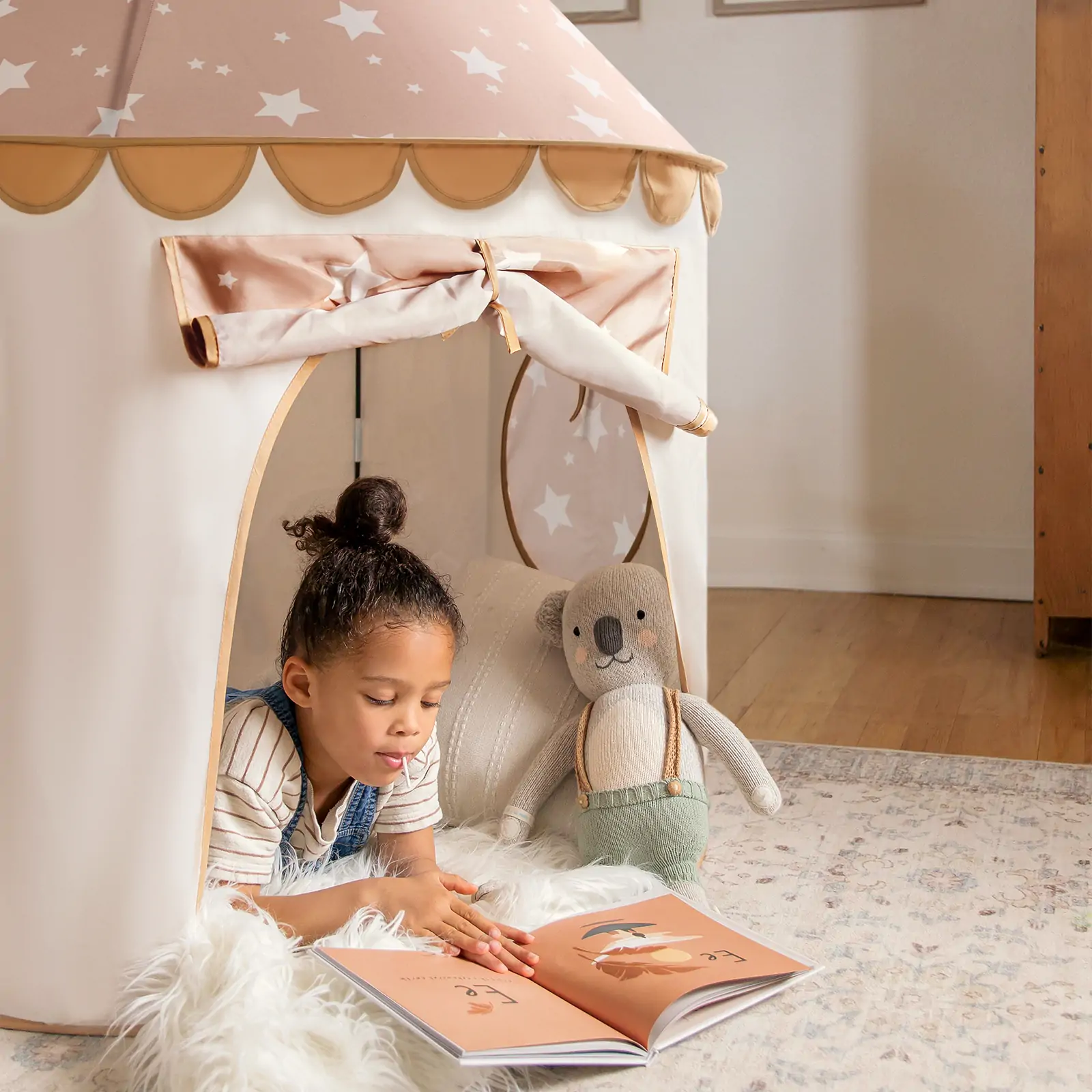 Tiny Land® Cheerful Pennant Castle Tent - Image 2