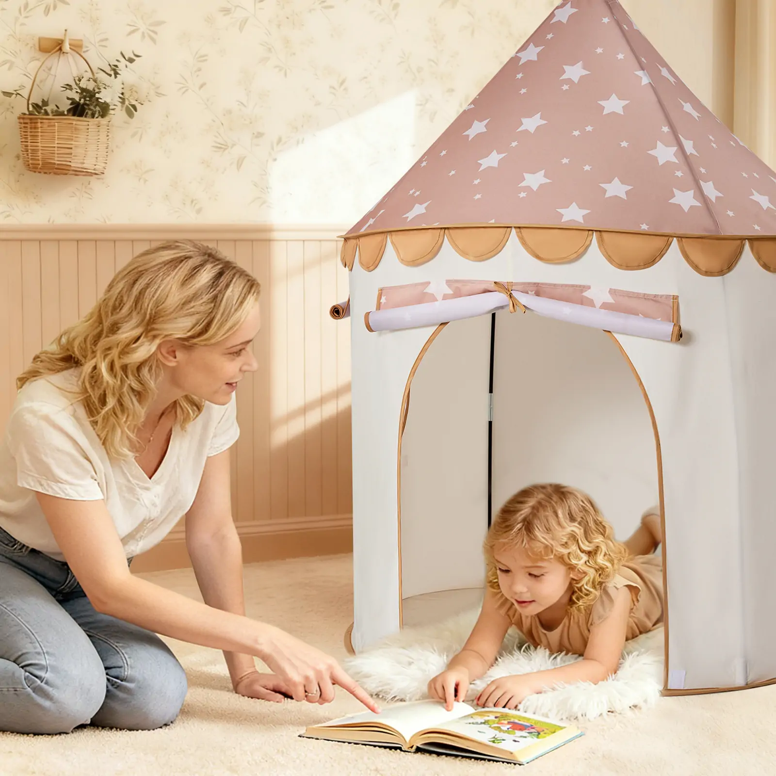 Tiny Land® Cheerful Pennant Castle Tent - Image 7