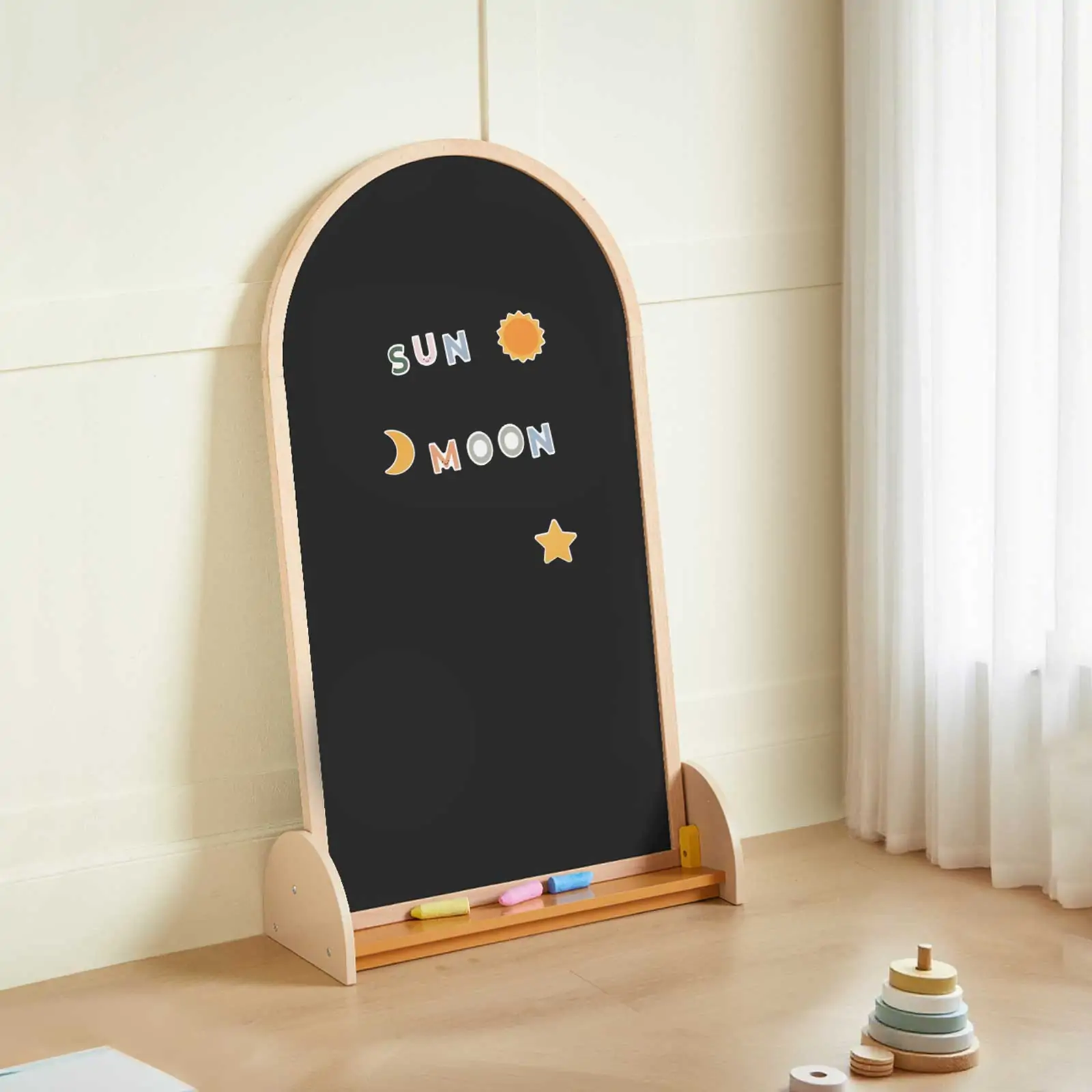 Tiny Land® Double-Sided Arched Magnet Chalkboard - Image 14