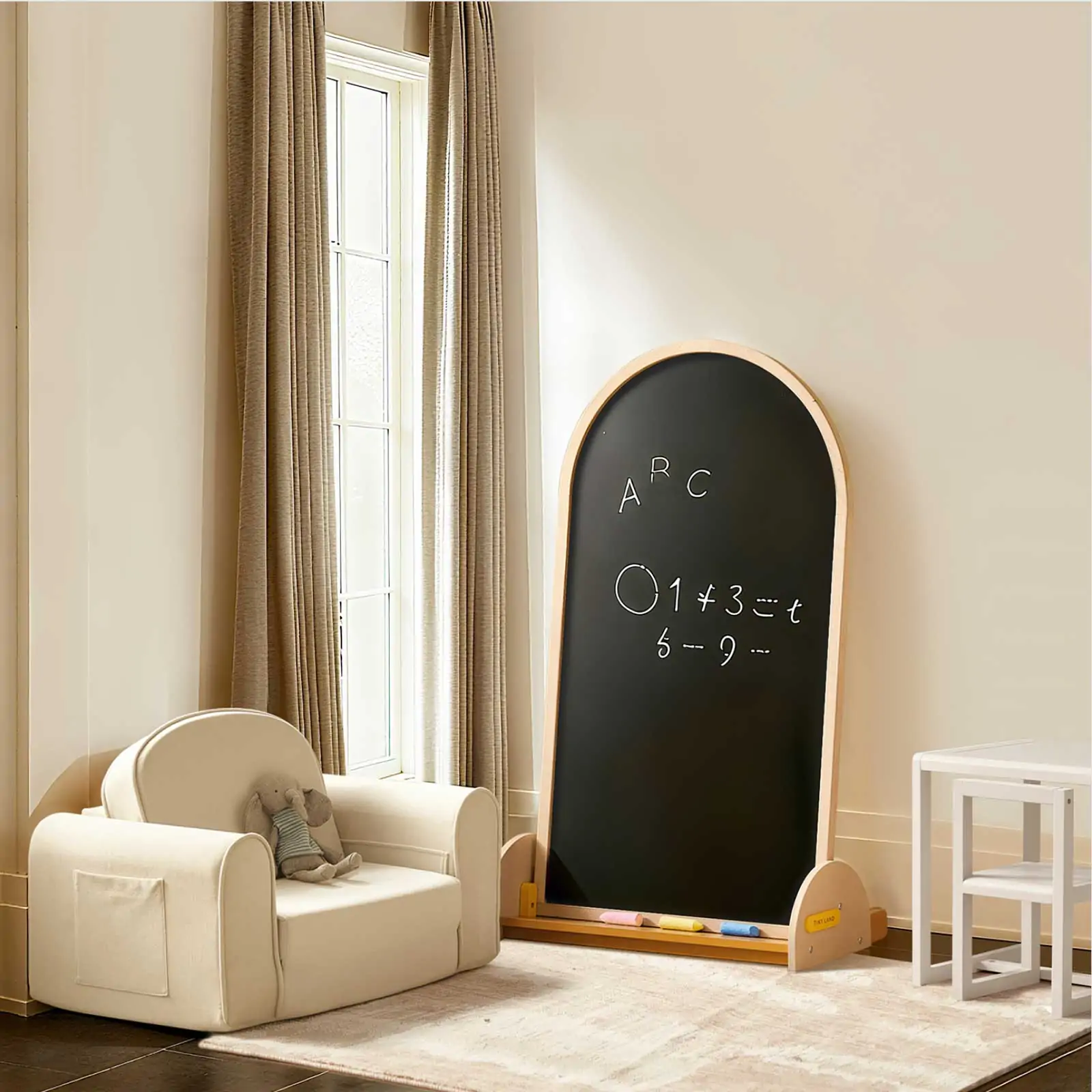Tiny Land® Double-Sided Arched Magnet Chalkboard - Image 16