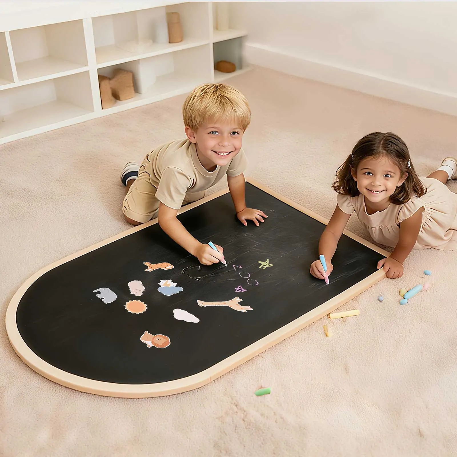 Tiny Land® Double-Sided Arched Magnet Chalkboard - Image 8