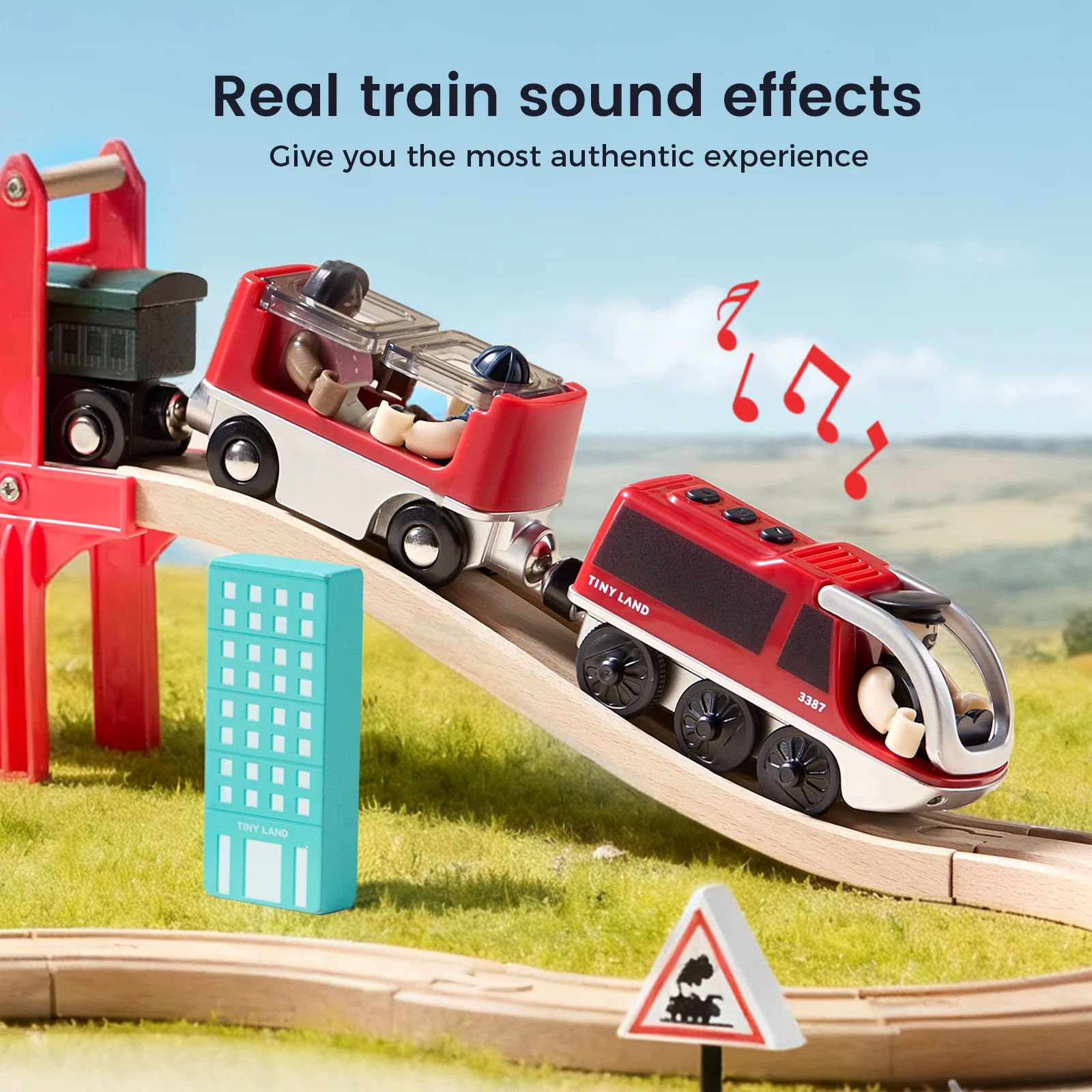 Tiny Land® Dual-Color Electric Toy Train - Image 11