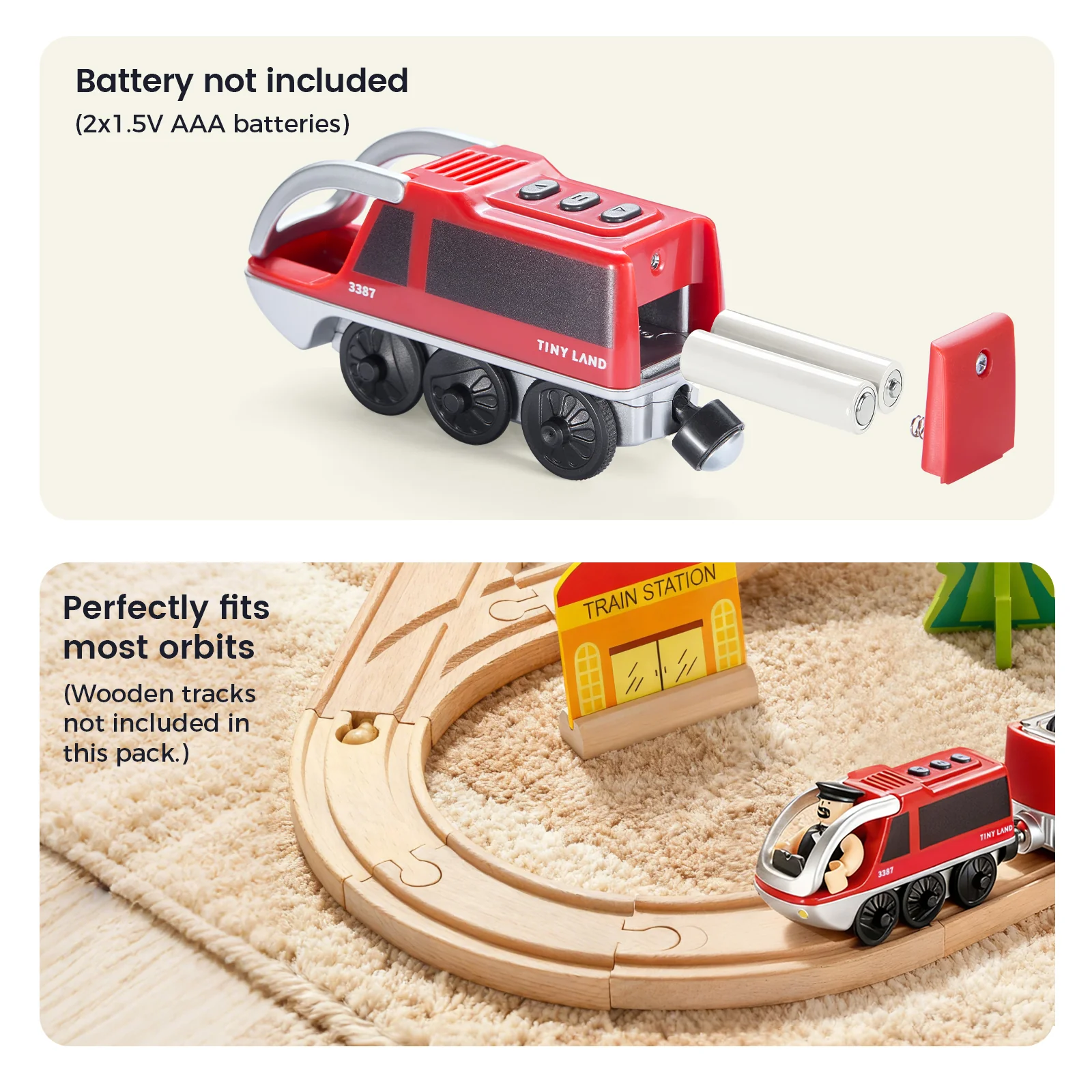 Tiny Land® Dual-Color Electric Toy Train - Image 12