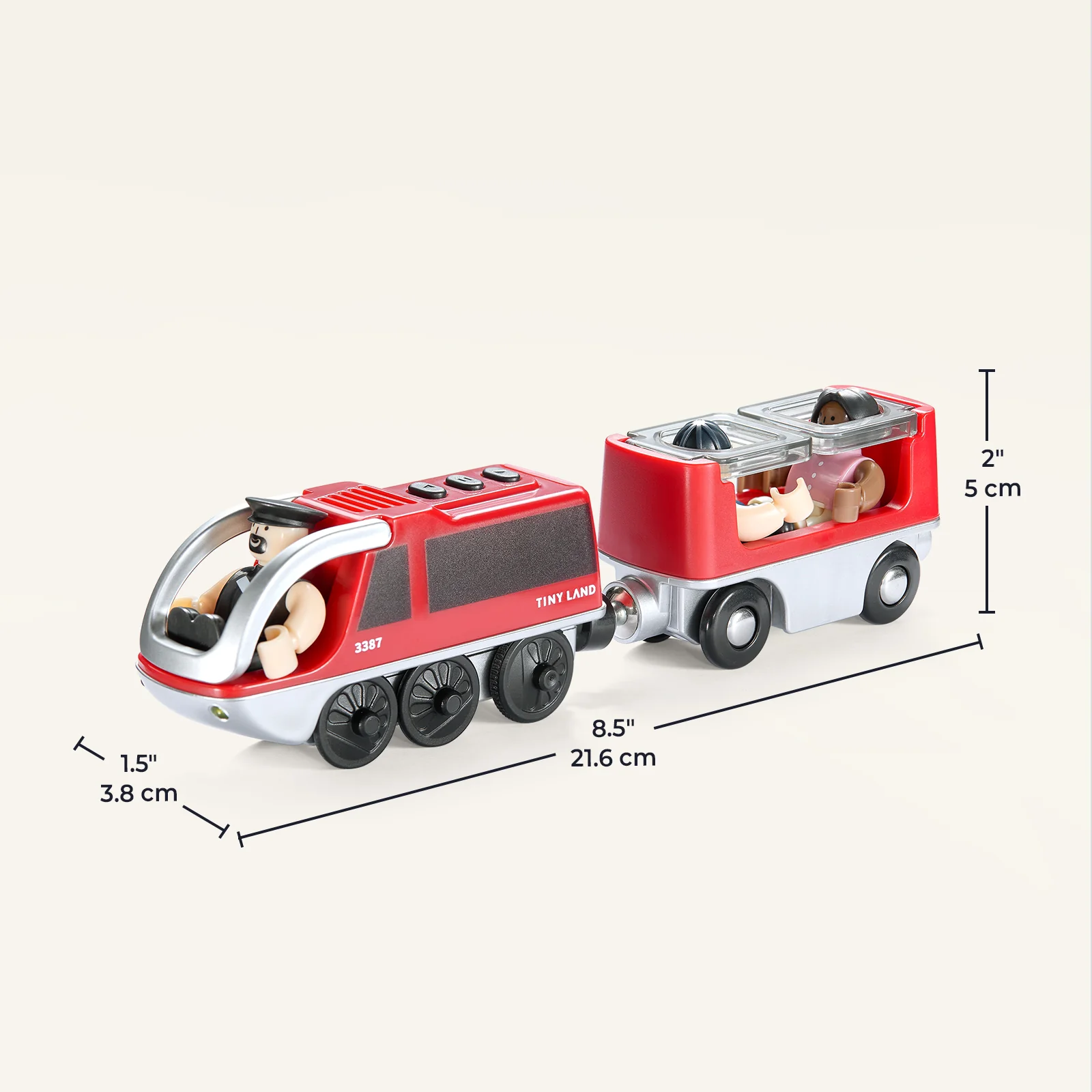 Tiny Land® Dual-Color Electric Toy Train - Image 16
