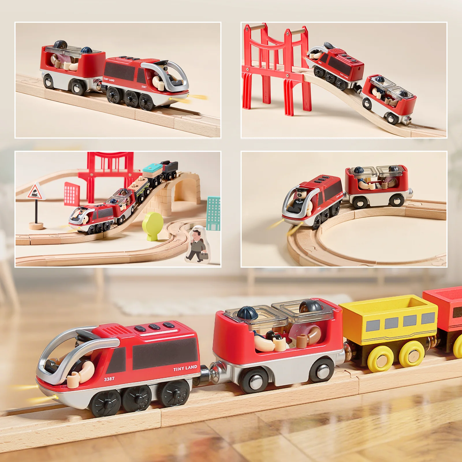 Tiny Land® Dual-Color Electric Toy Train - Image 19