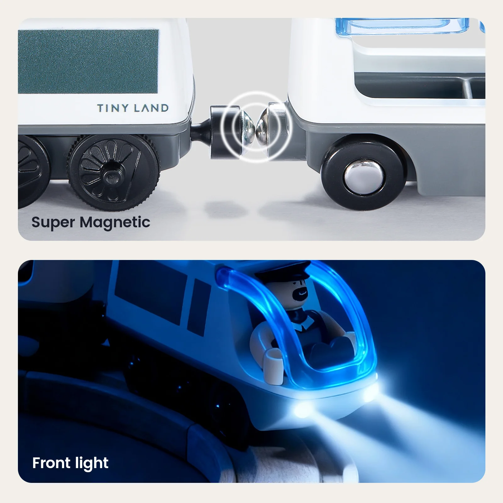 Tiny Land® Dual-Color Electric Toy Train - Image 7