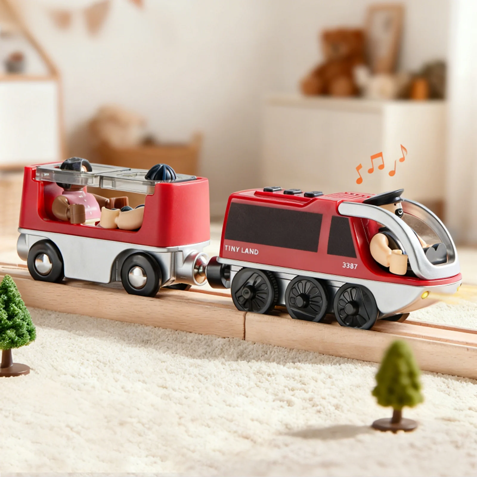 Tiny Land® Dual-Color Electric Toy Train - Image 9