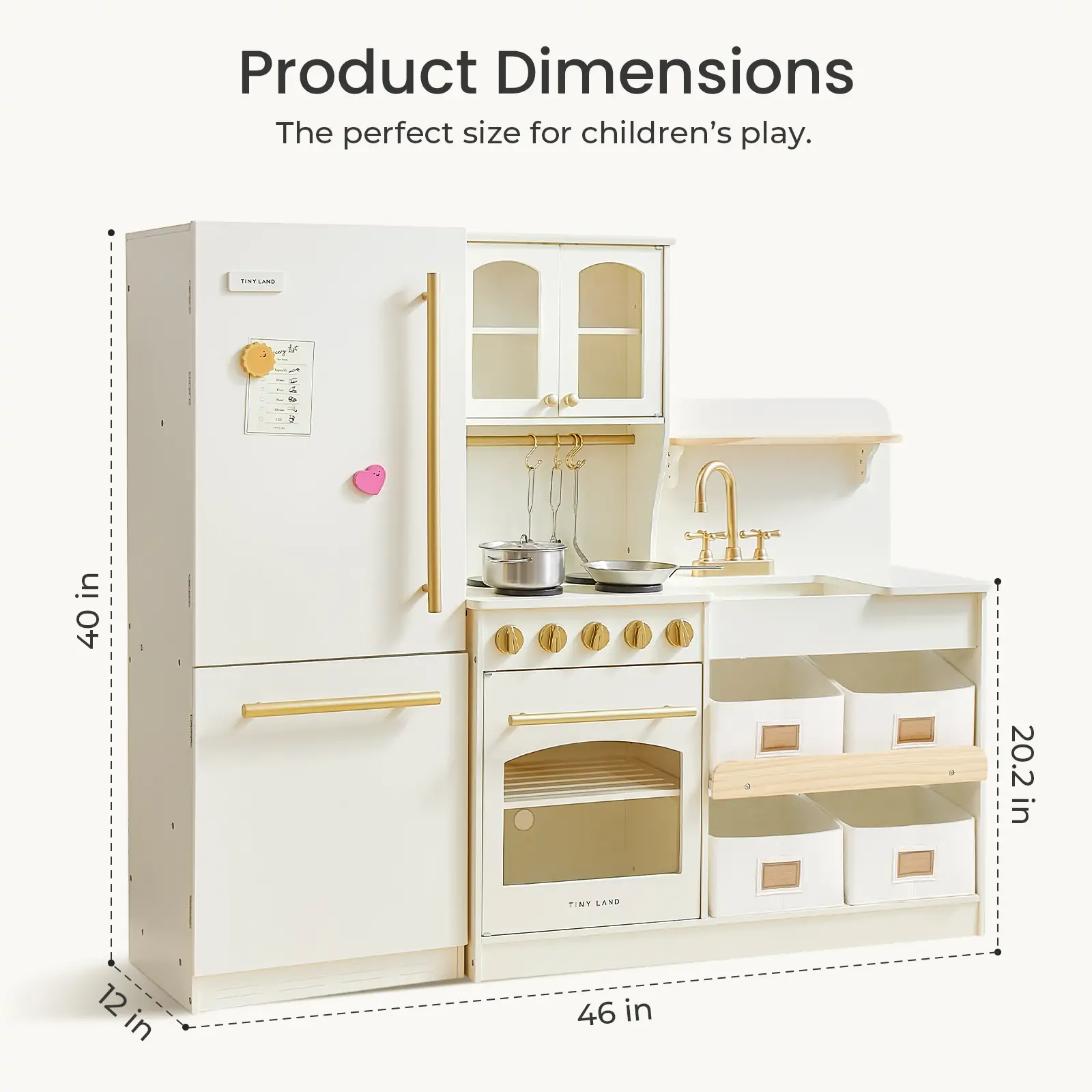 Tiny Land® Serenity Kitchen & Fridge Set - Image 9