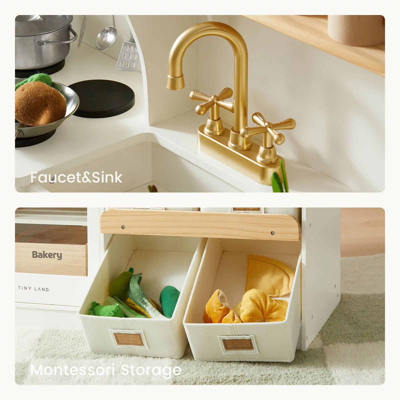 Tiny Land® Serenity Kitchen & Fridge Set - Image 5