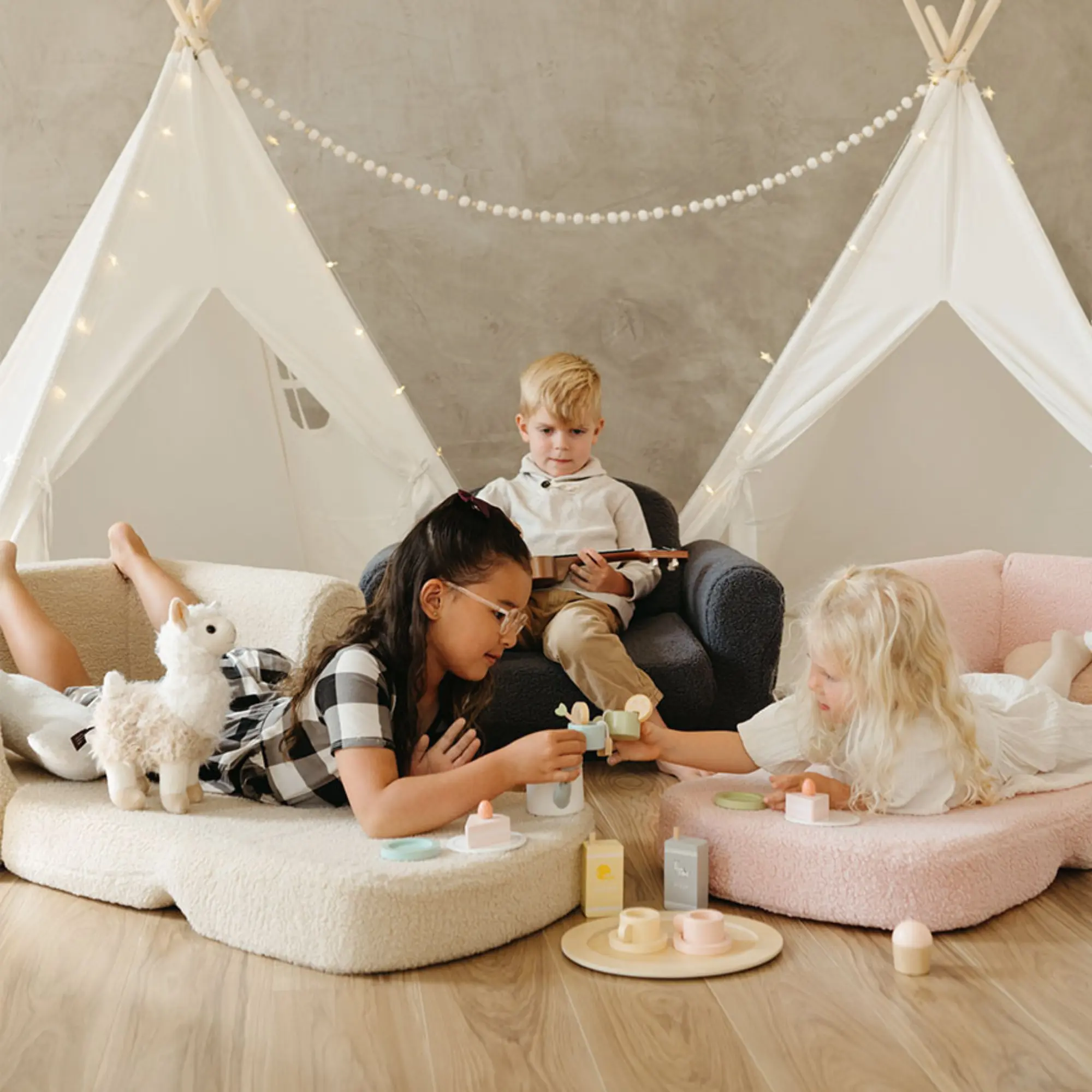 Tiny Land® Afternoon Couch - Pink Kids Chair - Image 5