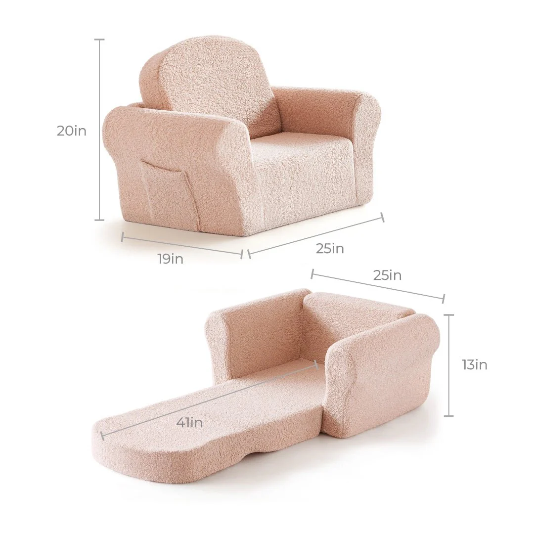 Tiny Land® Afternoon Couch - Pink Kids Chair - Image 9