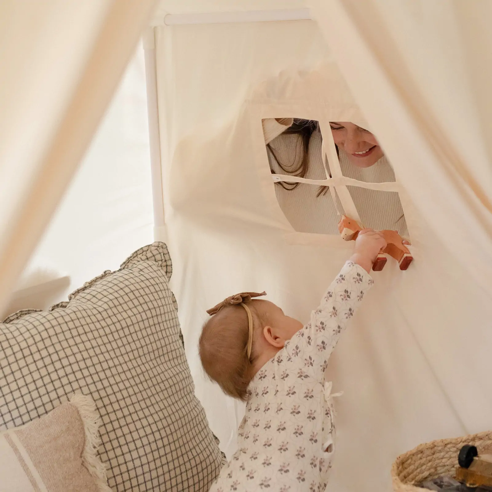 Tiny Land® Kids Tent – Large Cozy Tent with Star Lights - Image 8