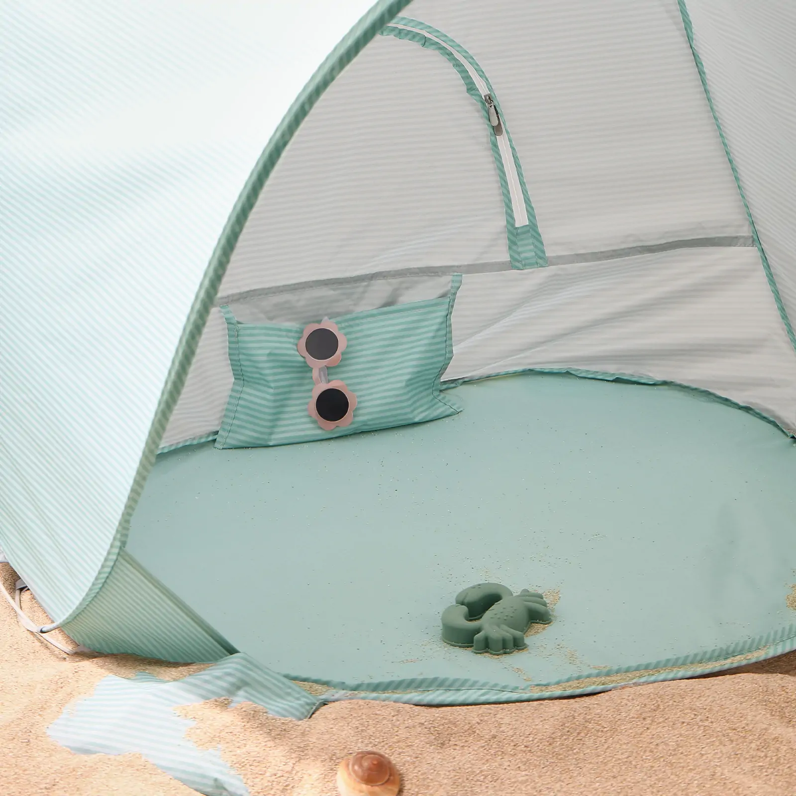 Tiny Land® One-Stop Beach Toy & Tent Set – Sea Blue - Image 17