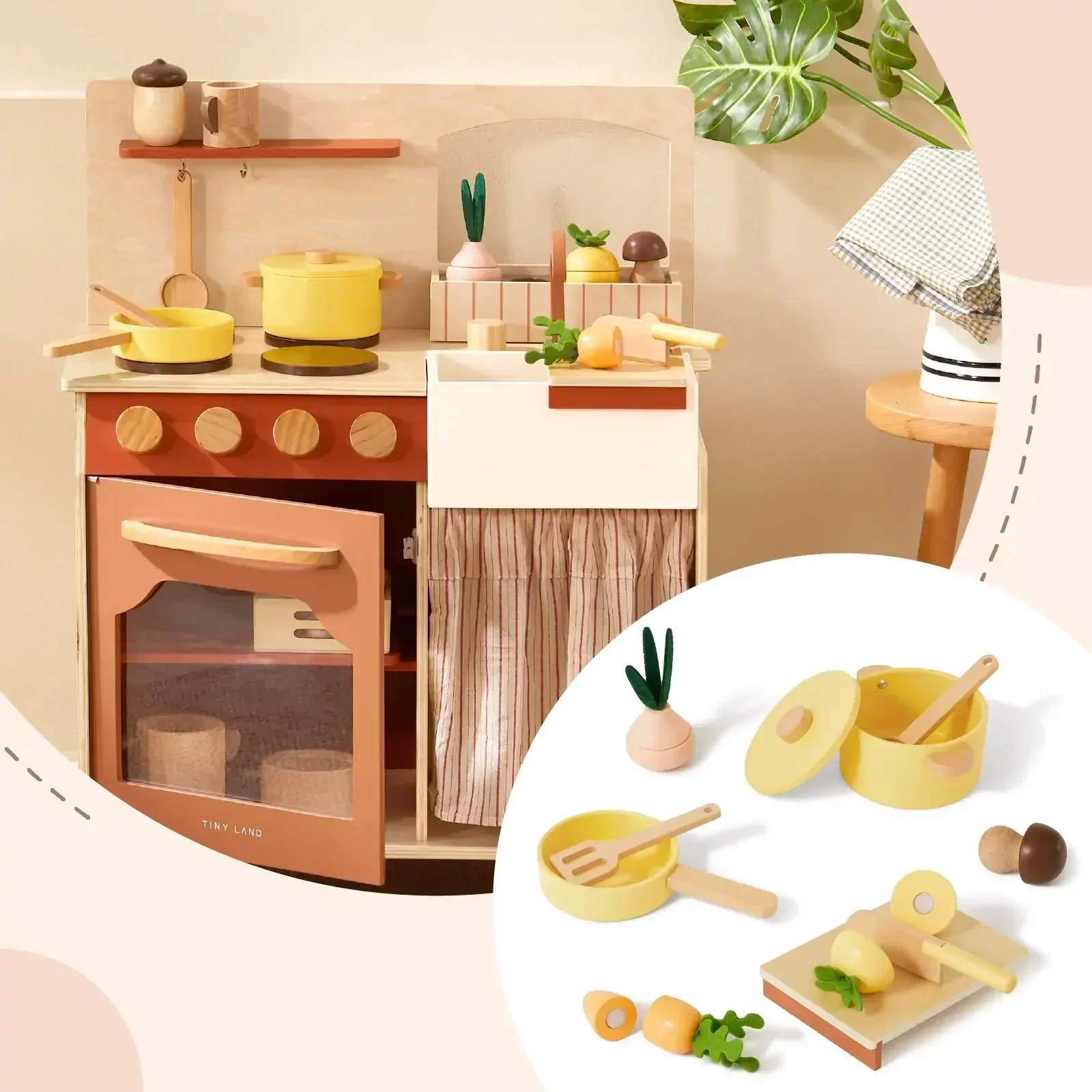 Tiny Land® Cubby Kitchenette - Natural - Image 3