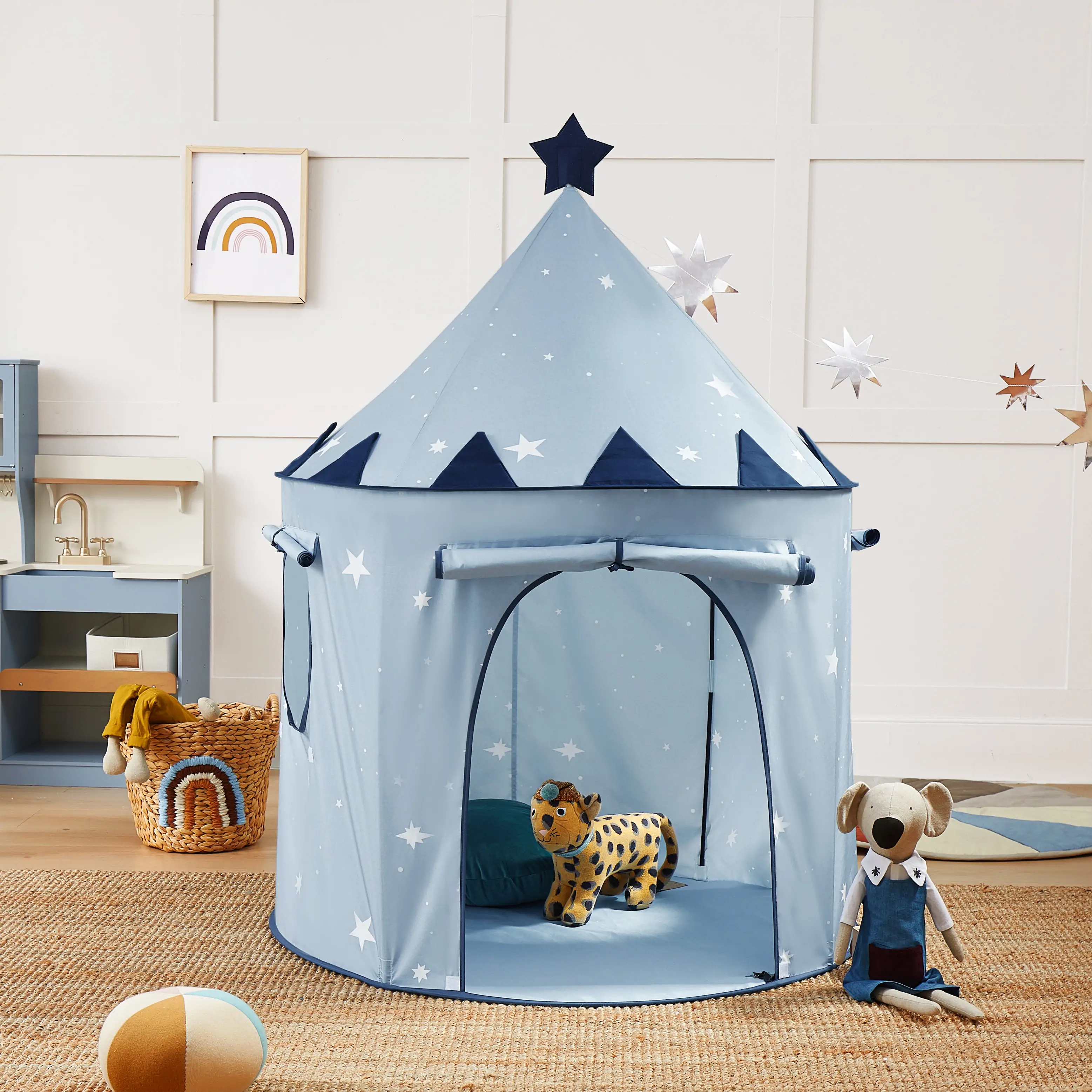 Tiny Land® Kids Tent – Starry Blue Indoor Tent for Toddlers - Image 6