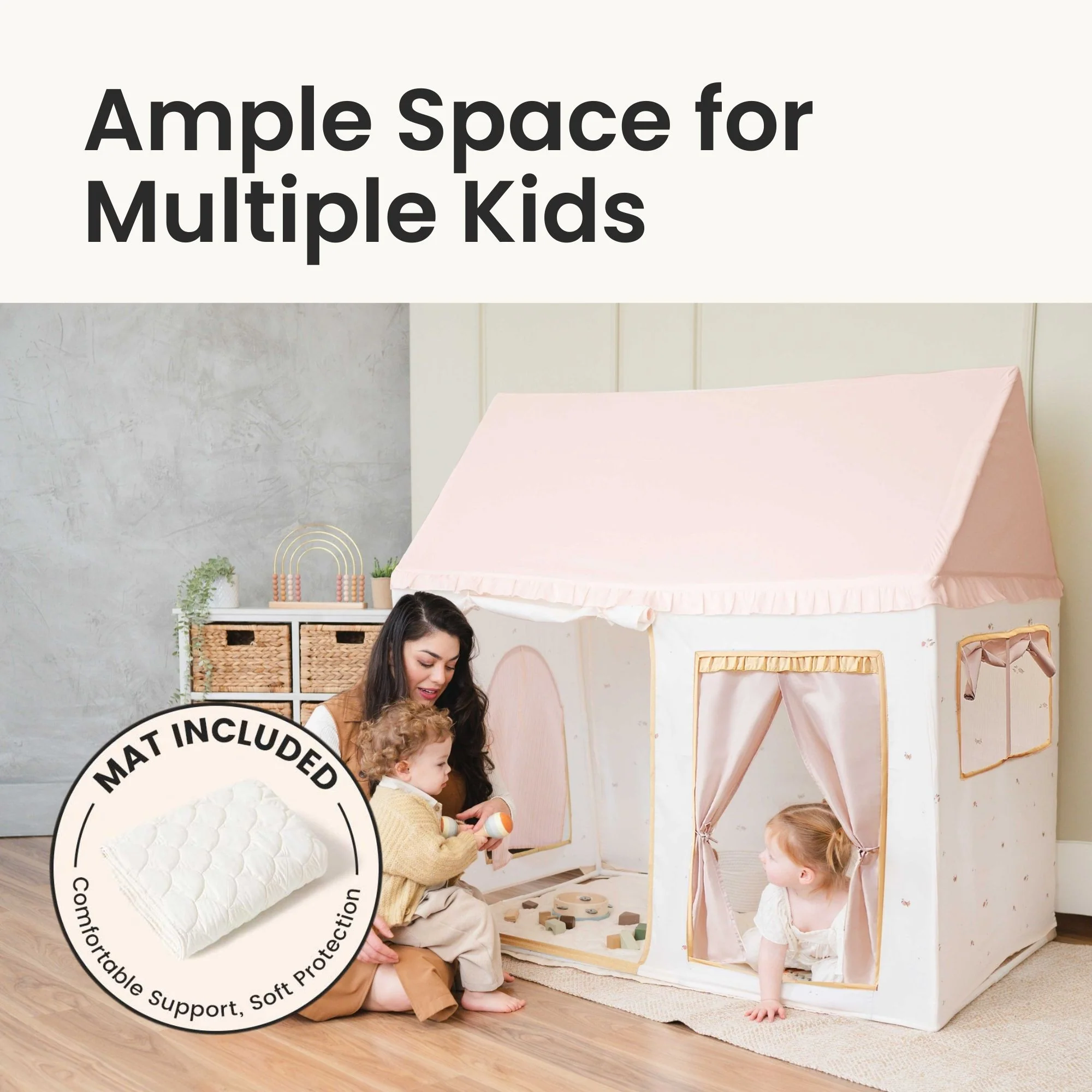 Sweet Dreams Playset โ Pink Dollhouse + Pink-White Playhouse - Image 10