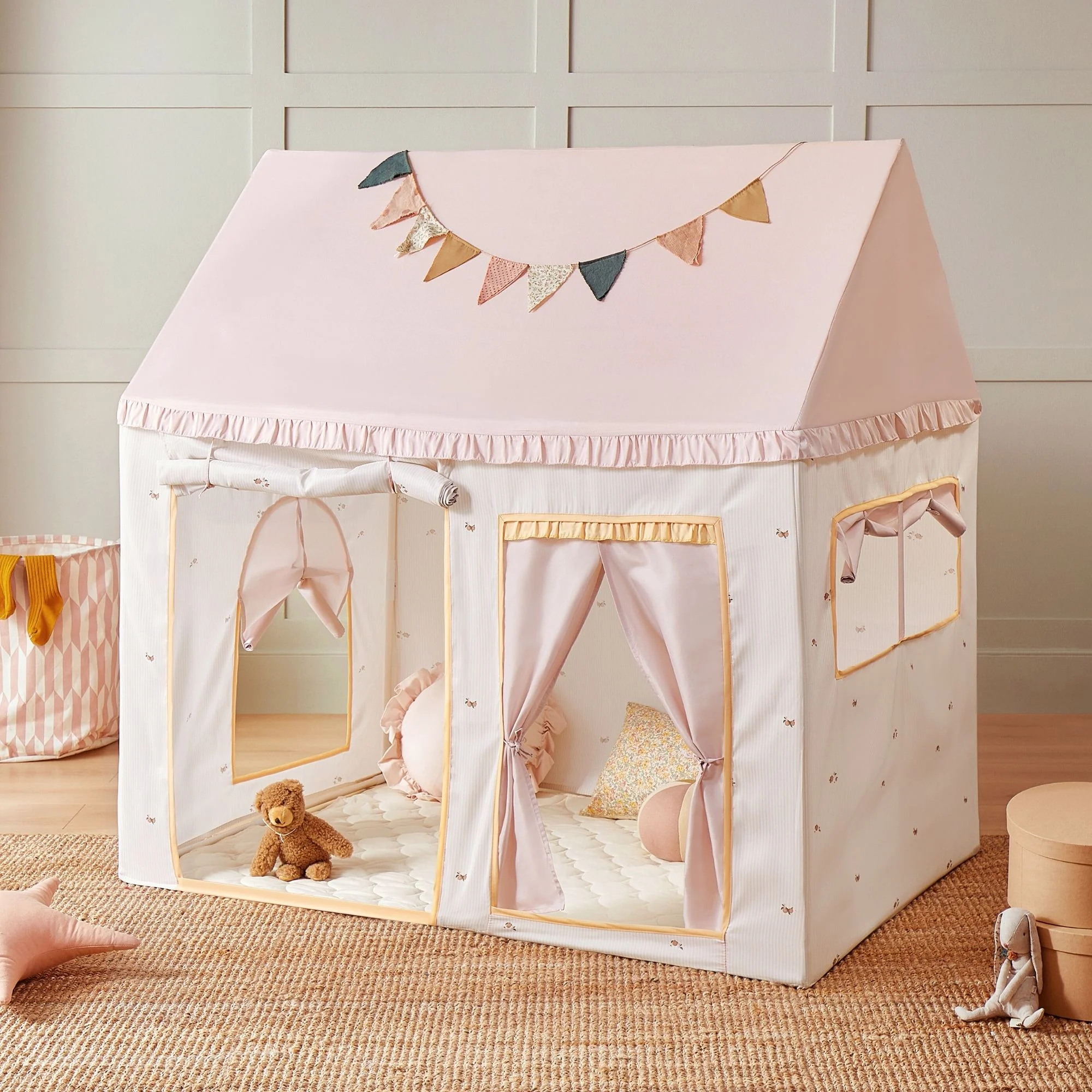Sweet Dreams Playset โ Pink Dollhouse + Pink-White Playhouse - Image 6