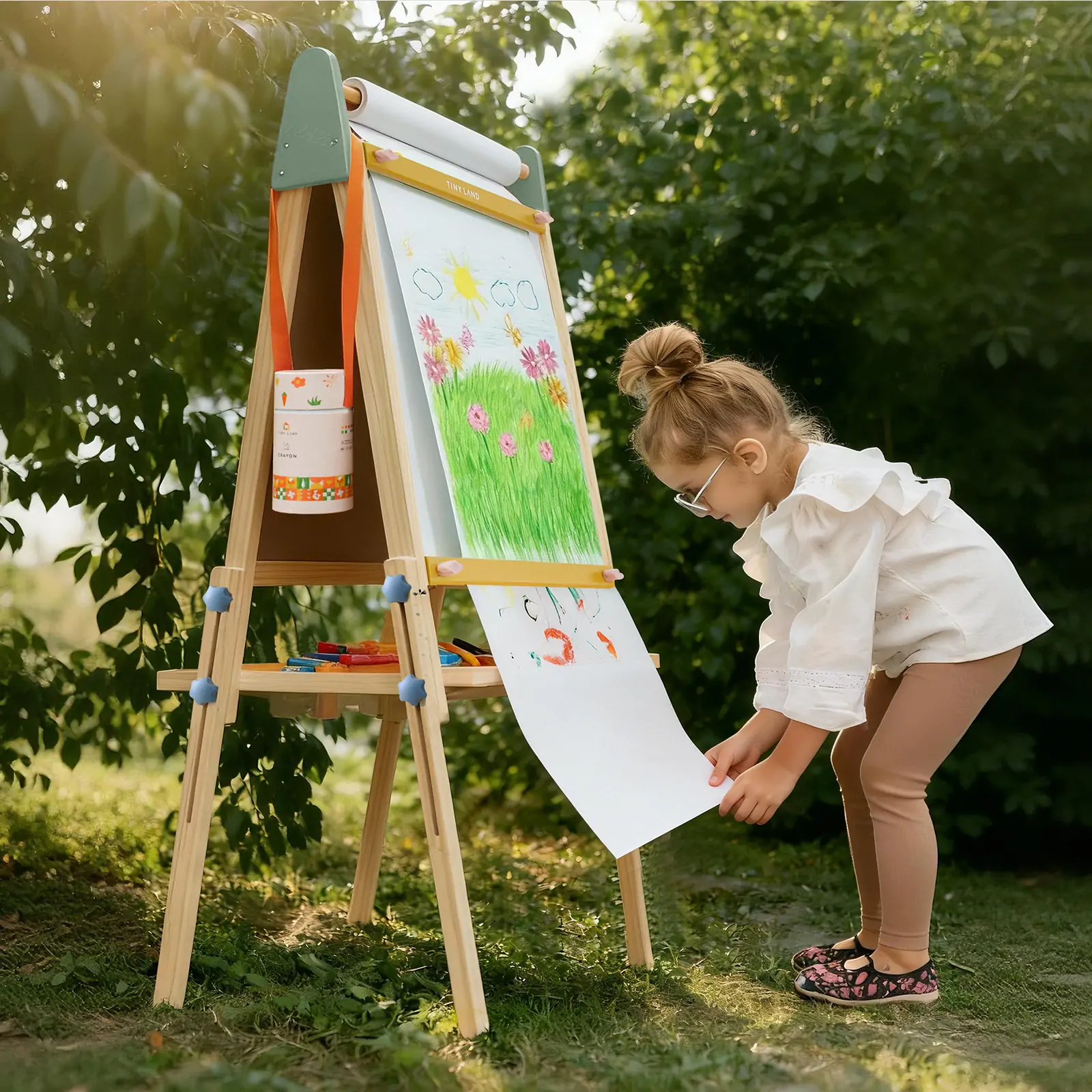 Tiny Land® 3-in-1 Art Easel for Kids - Morandi - Image 10