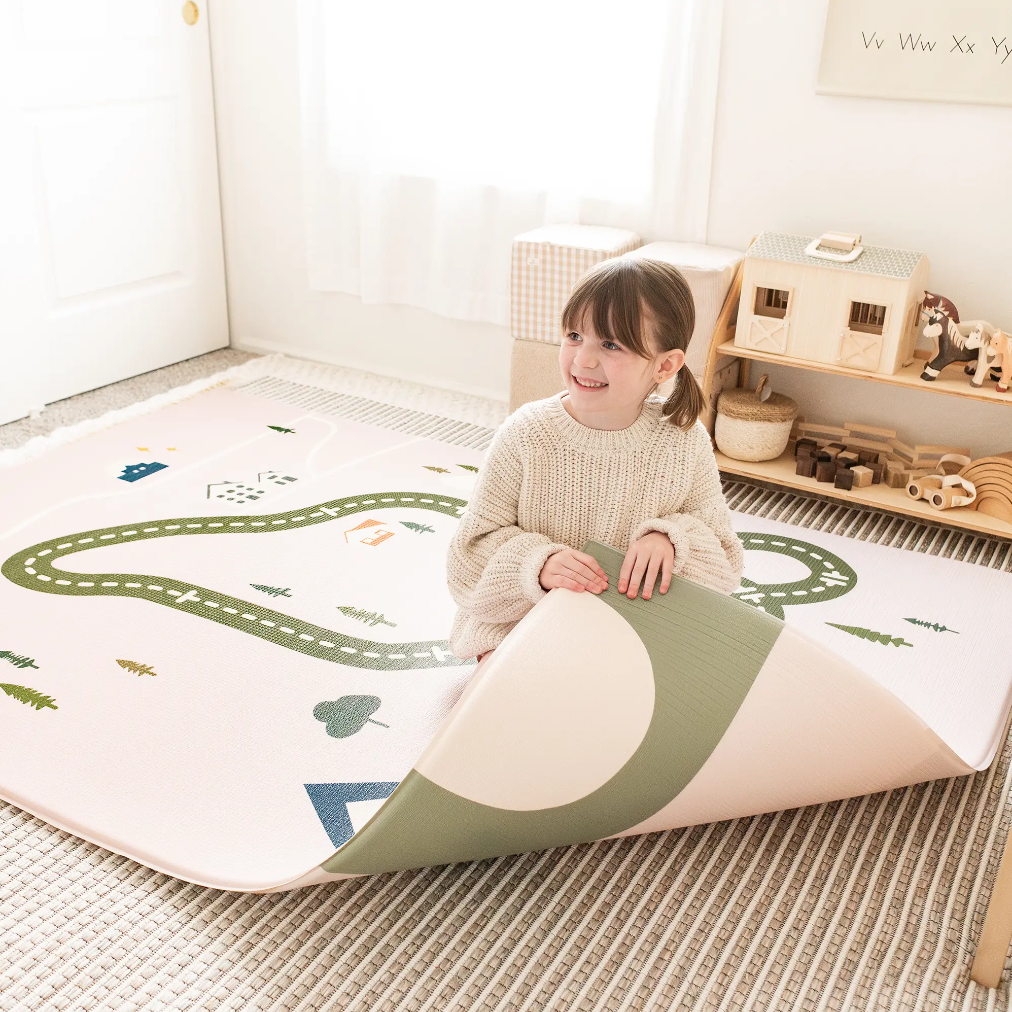 Tiny Land® Double-Sided Baby Playmat Forest Track Wonder - Image 8