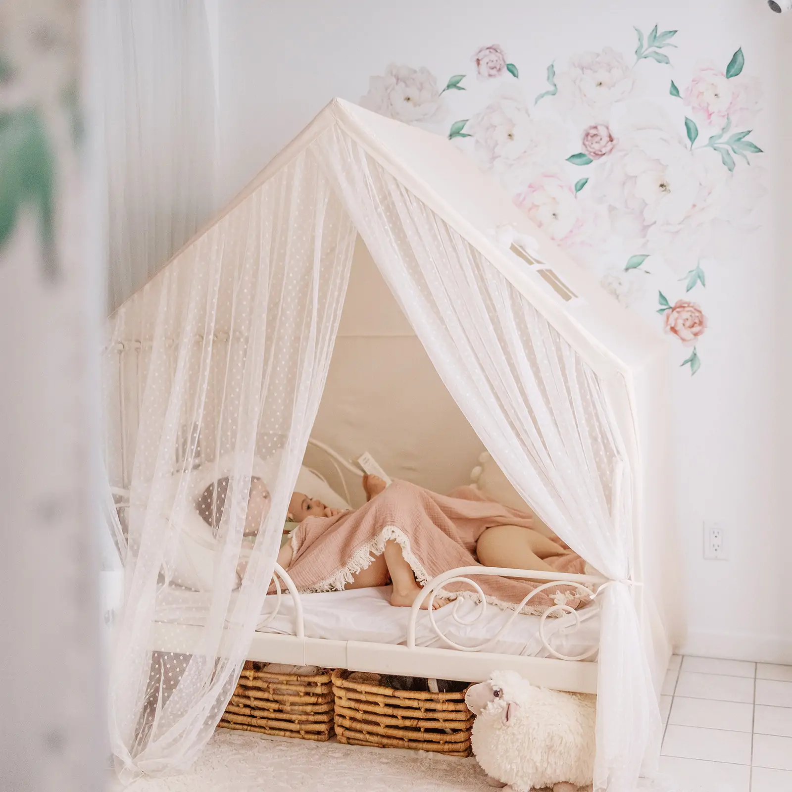 Tiny Land® Large Space Play House with Star Lights - Image 5