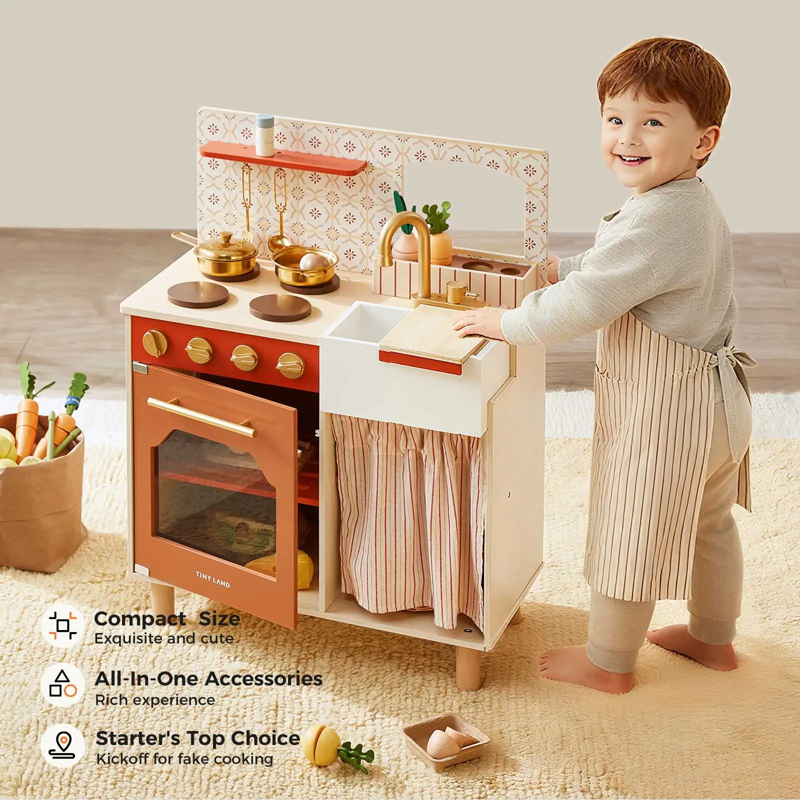 Tiny Land® Mediterranean Play Kitchen - Image 2