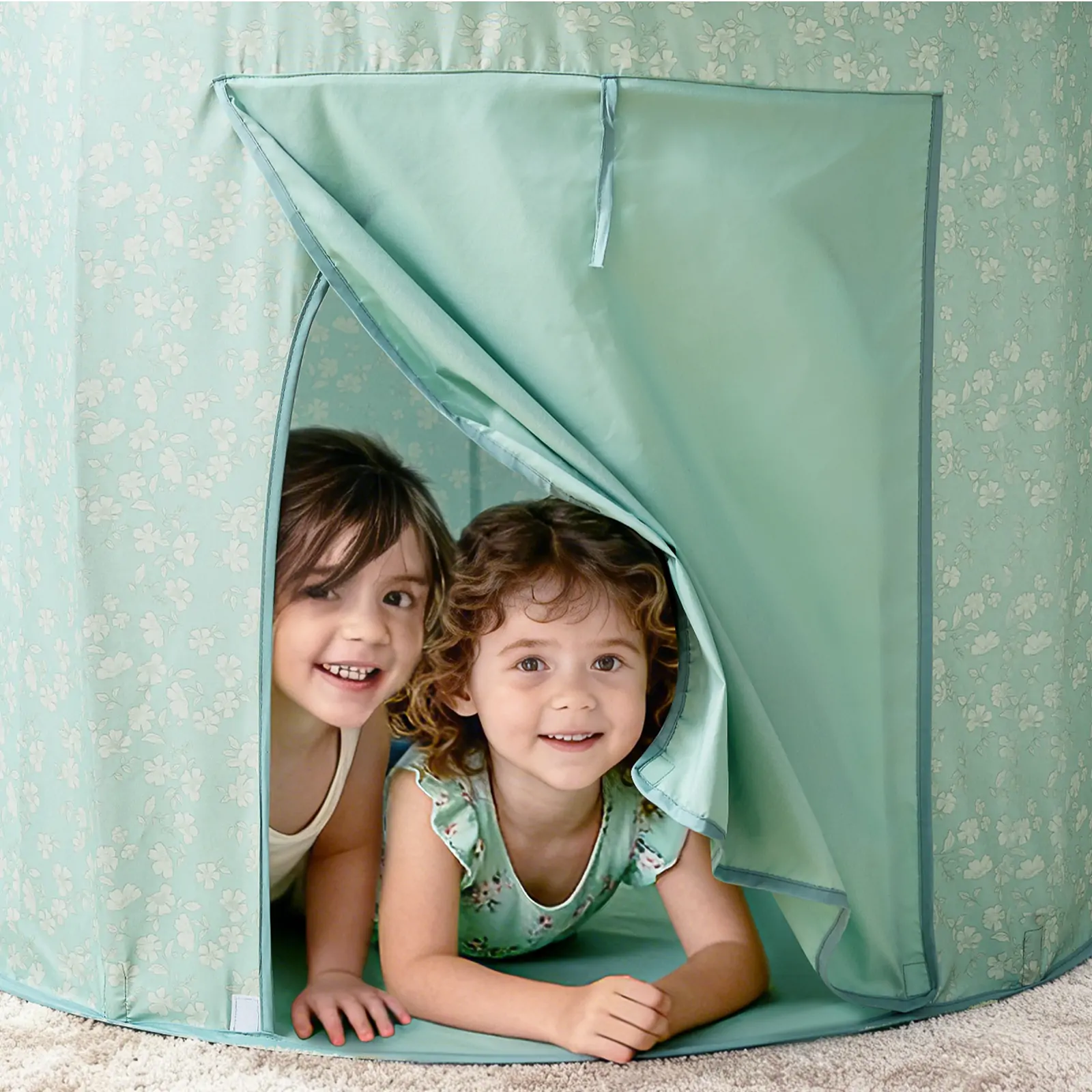 Tiny Land® Green Adventure 3-in-1 Play Tunnel & Fun-Shapes Ocean Ball Set - Image 8