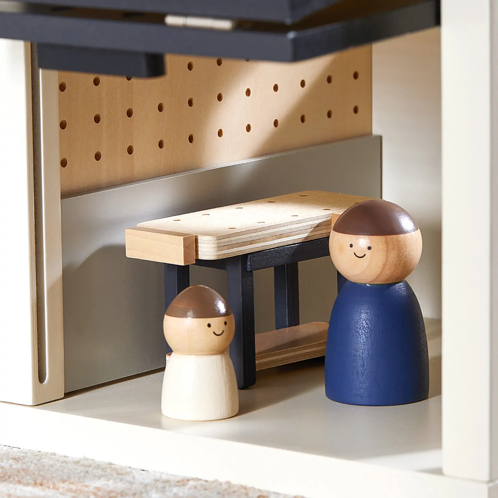 Tiny Land® Wooden Dollhouse - Garage - Image 4