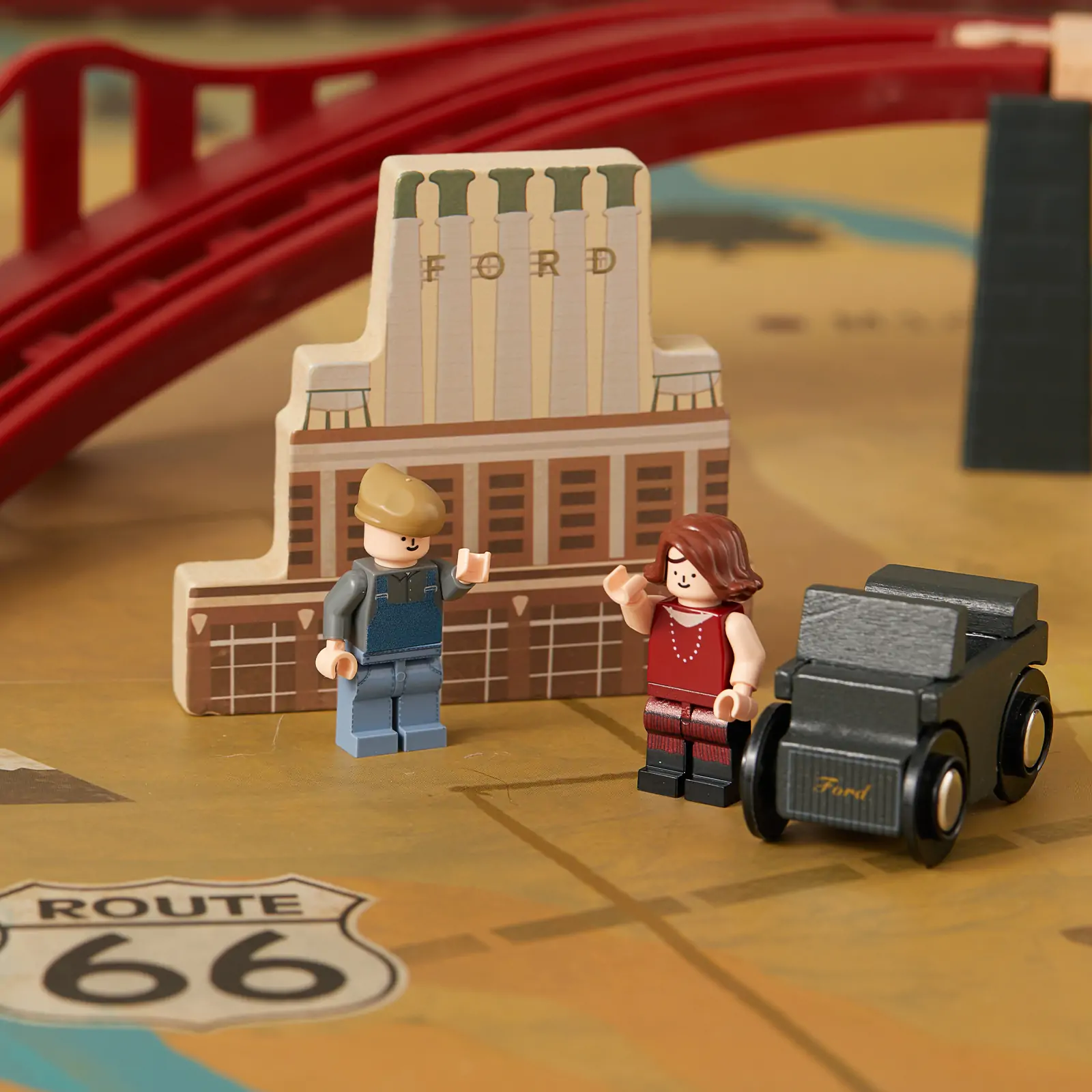Tiny Land® 1920 Railway Adventure Train Table - Image 11
