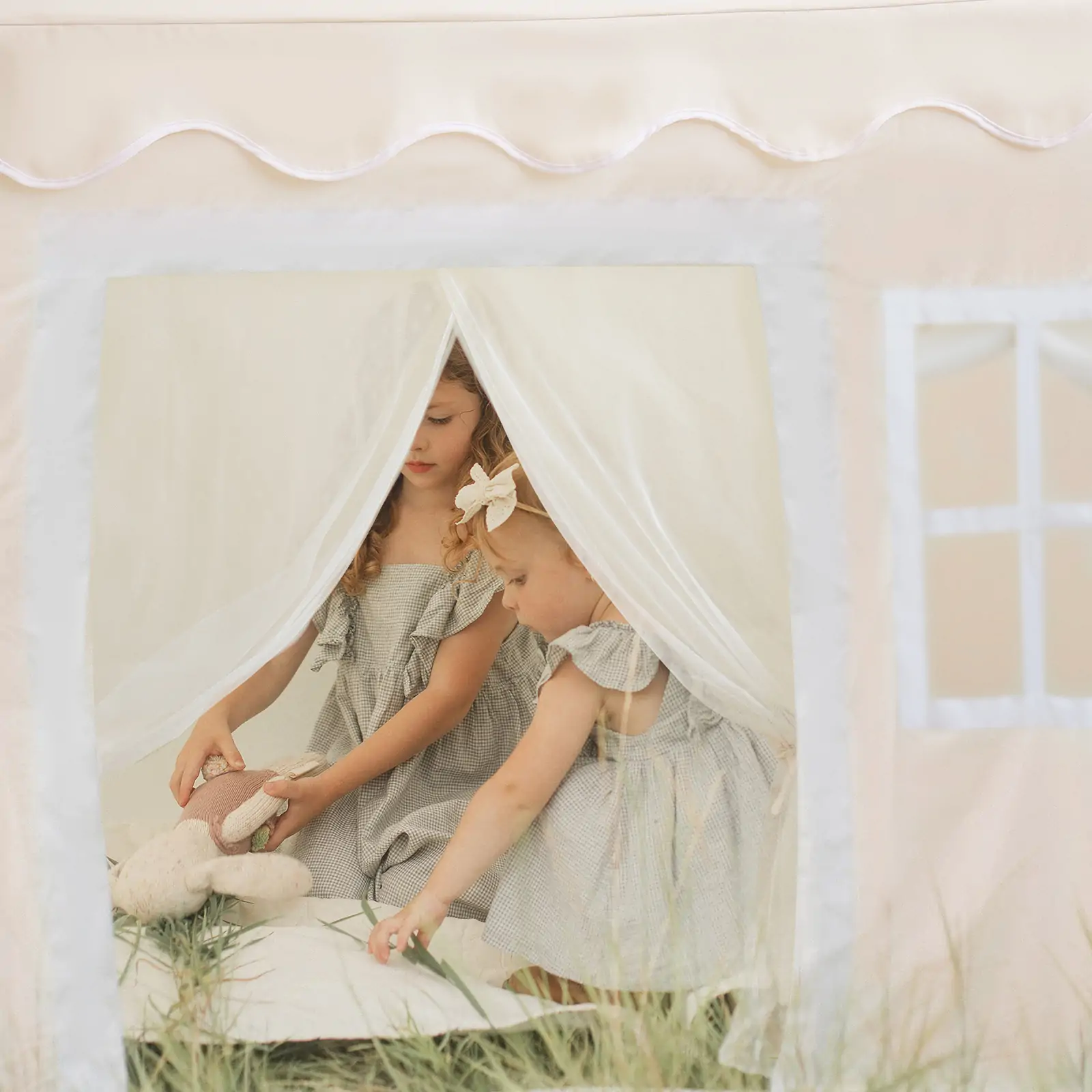 Tiny Land® Playhouse Tent – Natural Cream Indoor Tent for Kids - Image 8